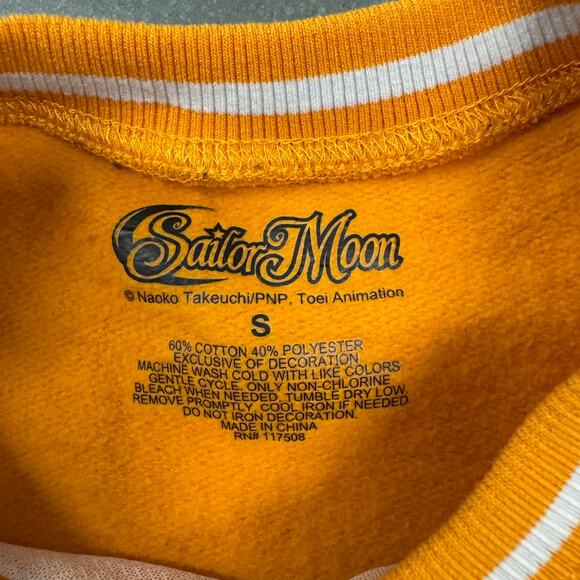 Pretty Guardian Sailor Moon Sailor Venus Varsity Crewneck Boxlunch Exclusive S - Picture 5 of 5